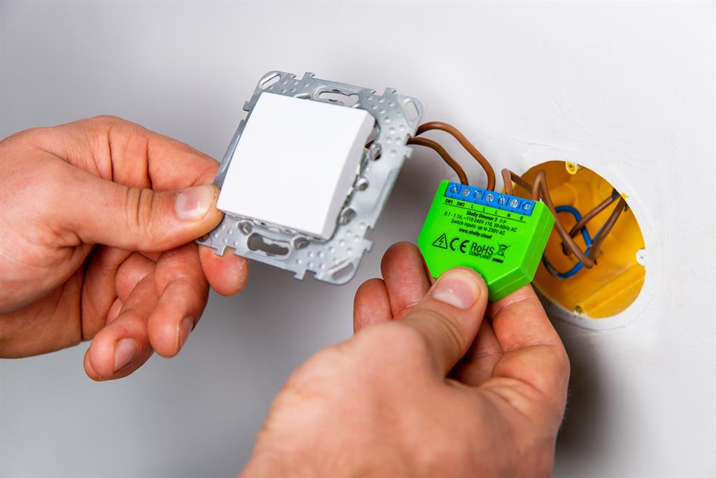 Микромодул Smart реле 1х димер 200VA без неутрала Shelly Dimmer 2 - 262184S