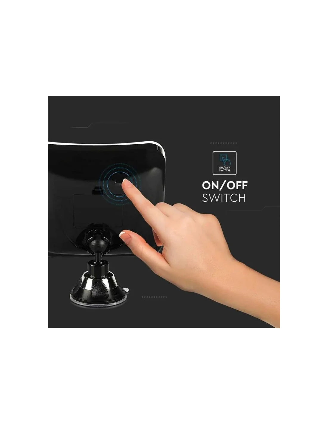 3.2 LED Огледало 3 x AA Батерии Черно Тяло