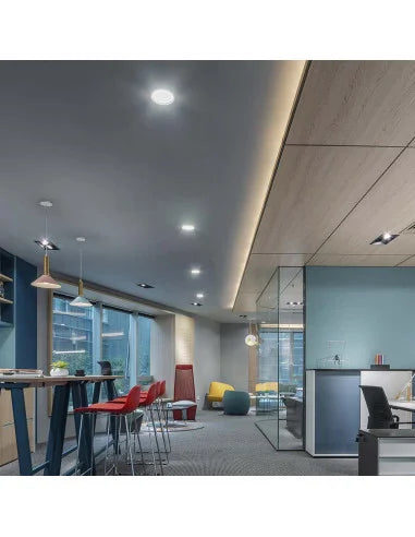 24 W LED SAMSUNG Чип Backlit Мини Панел Вграждане Кръг 6500 K