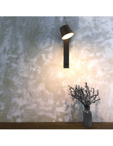 8 W LED Аплик USB 3000 K Черно Тяло