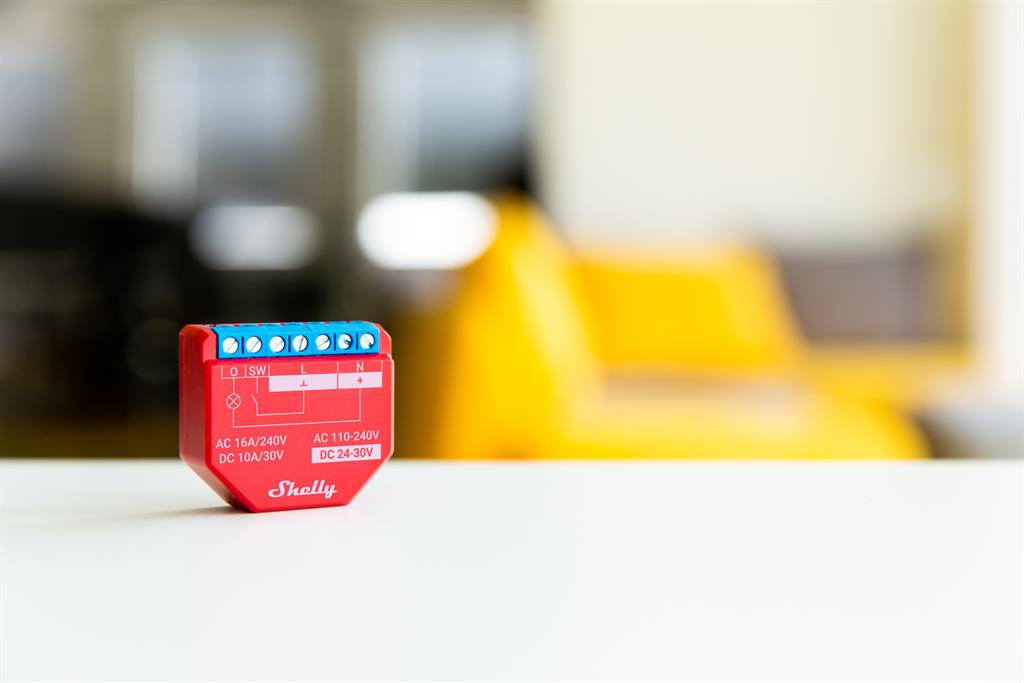 Микромодул Smart реле 1х On/Off 16A с мерител изисква неутрала Shelly Plus 1PM - 265017S