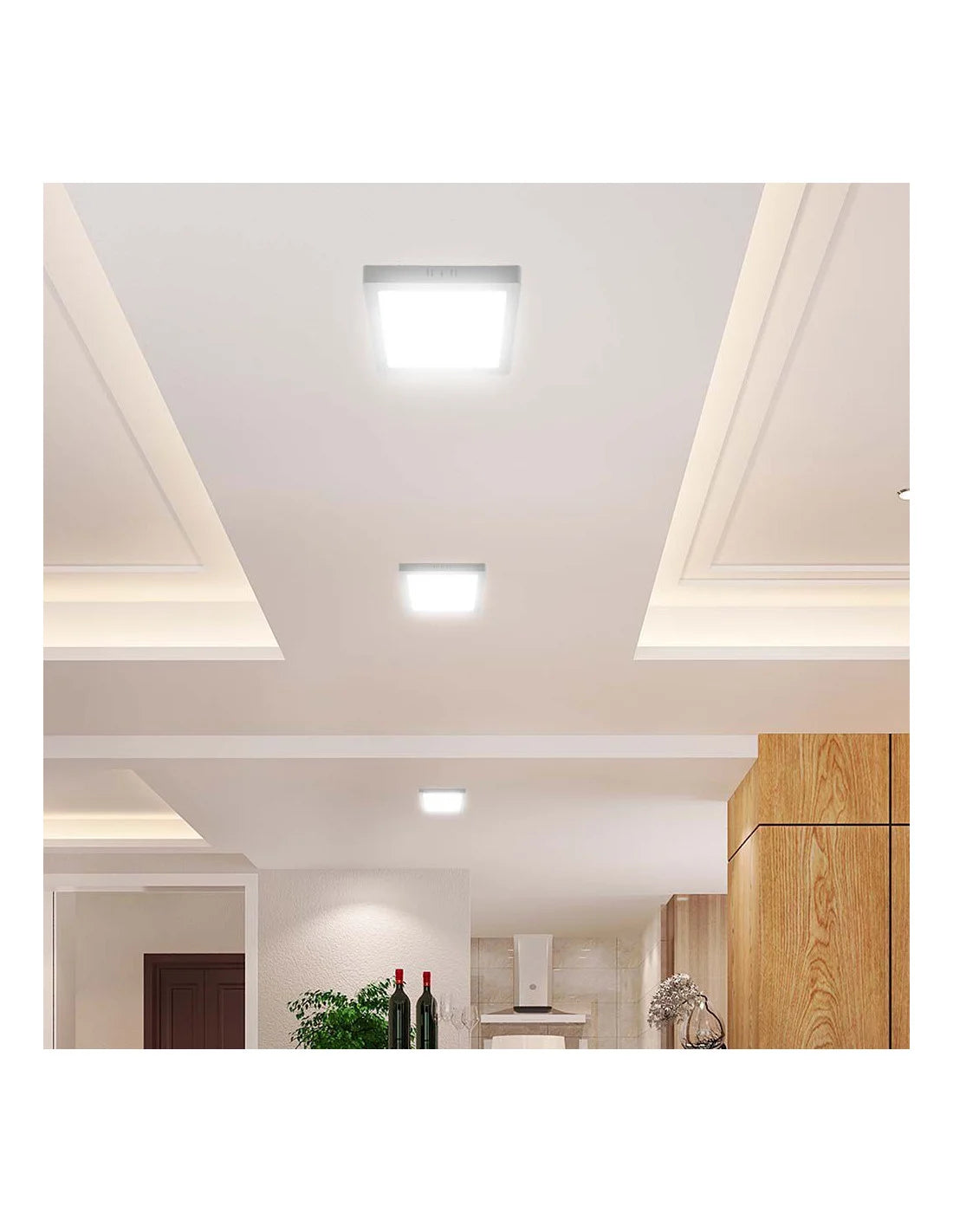 6 W LED Мини Панел SAMSUNG Чип Backlit Външен монтаж Квадрат 6500 K