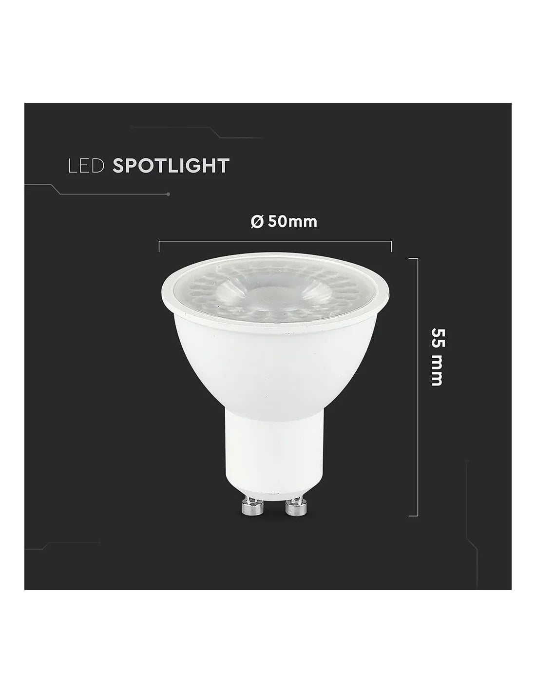 LED Крушка 7.5 W GU 10 SMD Пластик 110° 4000 K