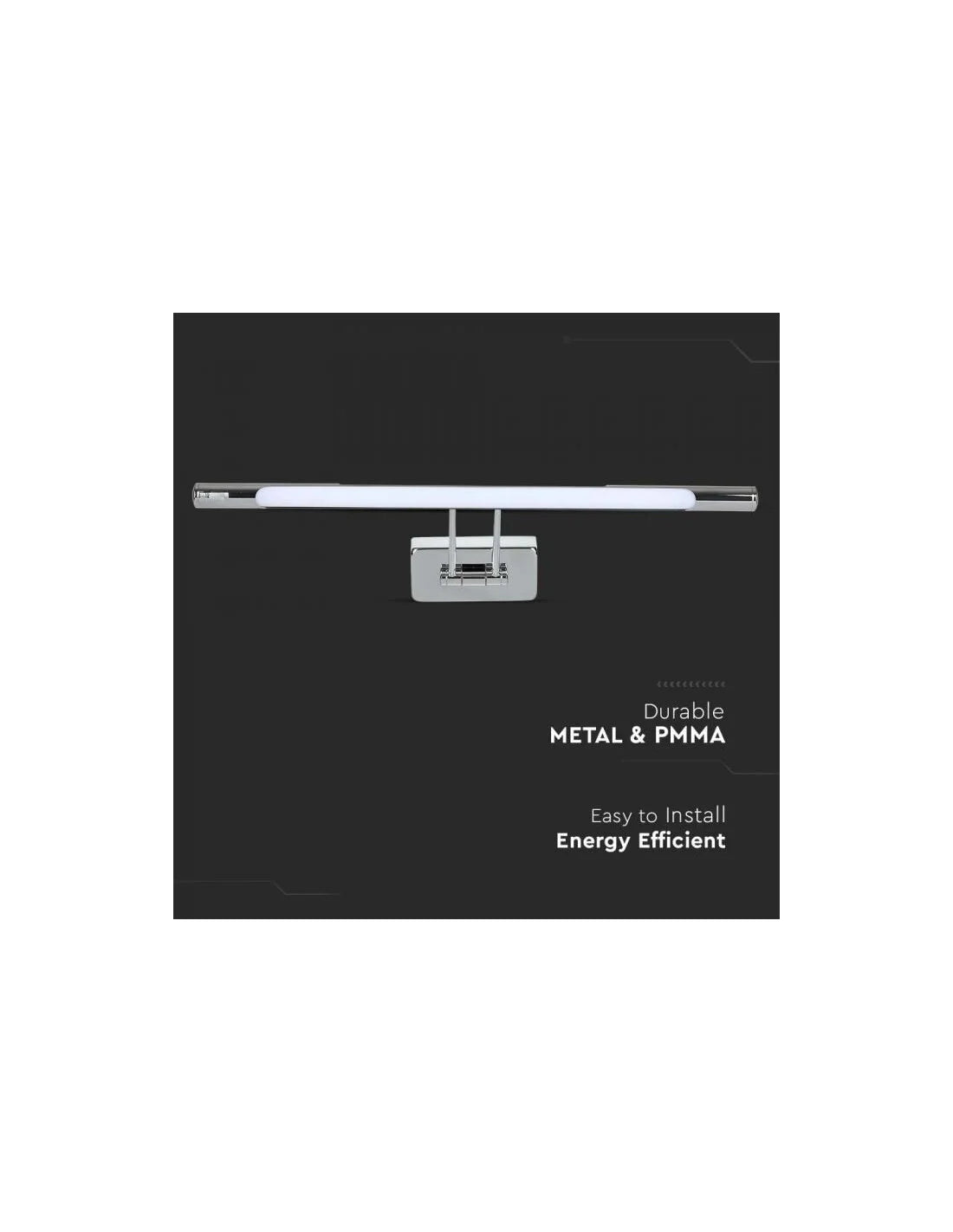 8 W LED Лампа за Картина Хром 3000 К ф 500