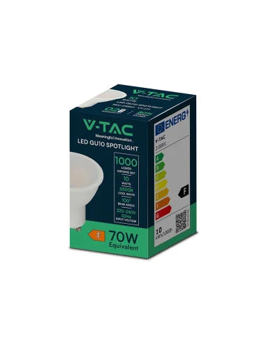 LED Крушка 10 W GU 10 SMD Пластик 6500 K