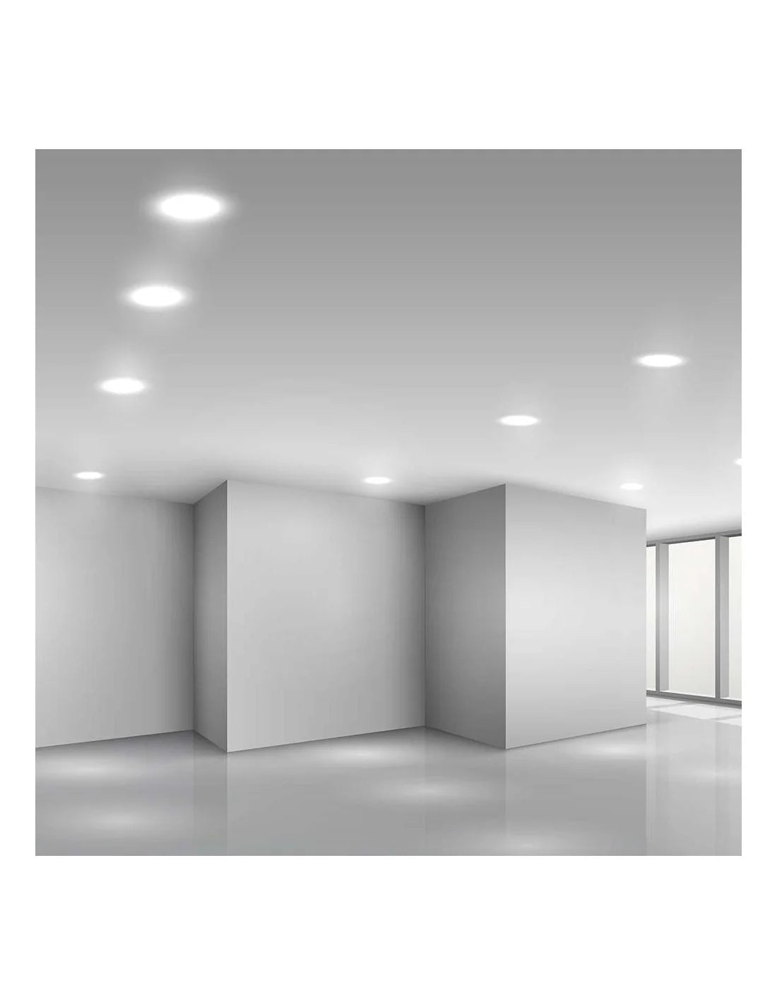 24 W LED SAMSUNG Чип Backlit Мини Панел Вграждане Кръг 6500 K