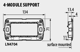 Носеща рамка 4 мод. LL Bticino