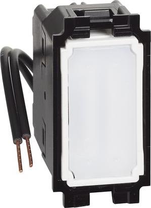 Кръстат ключ с бял индикатор 1 мод. 10A Living Now Bticino