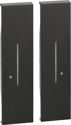 Лицев панел за сериен Smart ключ 2 мод. БЕЗжичен подвижен цвят Черен LNow Bticino с Netatmo