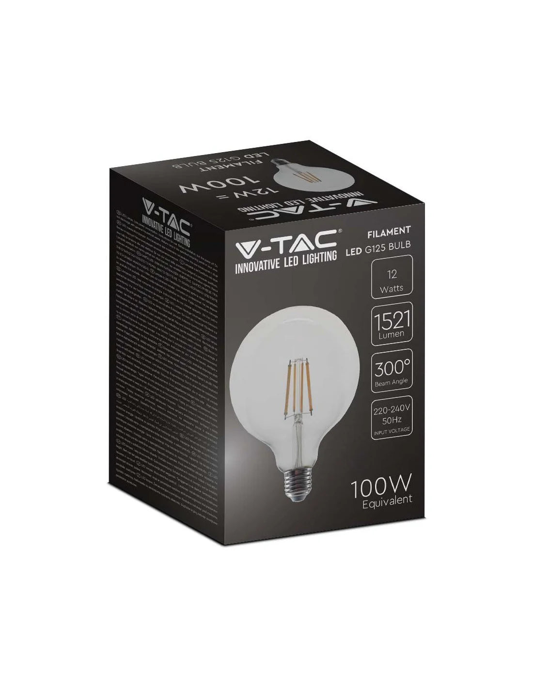 LED Крушка 12.5 W Filament E 27 G125 6500 K