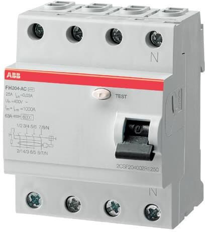 ДТЗ 4P 40A 30mА серия FH204 тип A ABB
