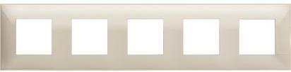 Рамка КРЕМ 5х2 мод. НЕМСКИ СТАНДАРТ за монтаж върху носещи рамки 5х2 мод. /блистер/ Classia Bticino