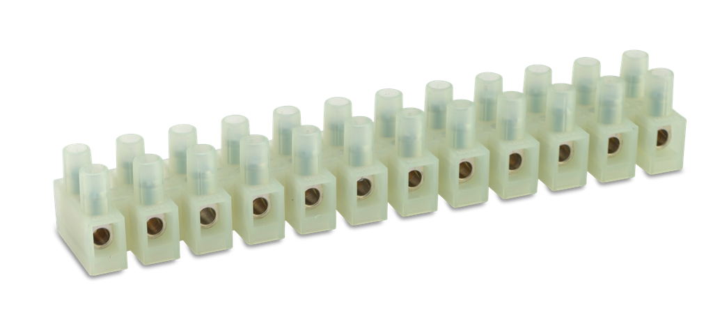 Лустер клема 4 мм2 бяла / 125' работна темп., 250 V / и самогасене, Polyamid (PA 6.6), BM