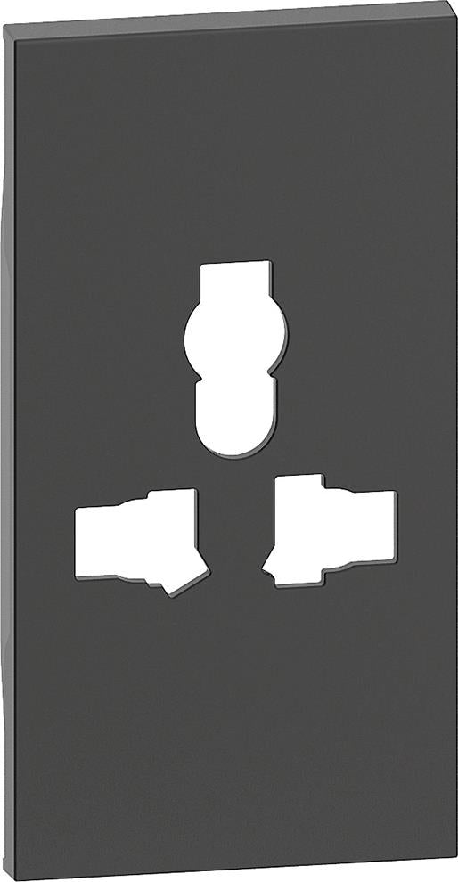 Лицев панел за контакт МУЛТИСТАНДАРТ 2 мод. цвят Черен Living Now Bticino