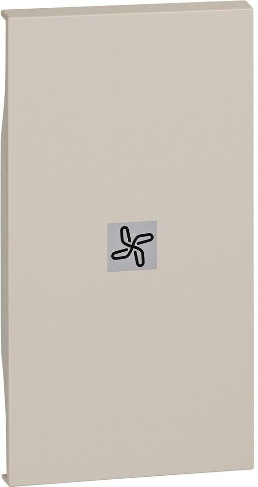 Лицев панел за ключ със символ "вентилатор" 2 мод. цвят Крем Living Now Bticino