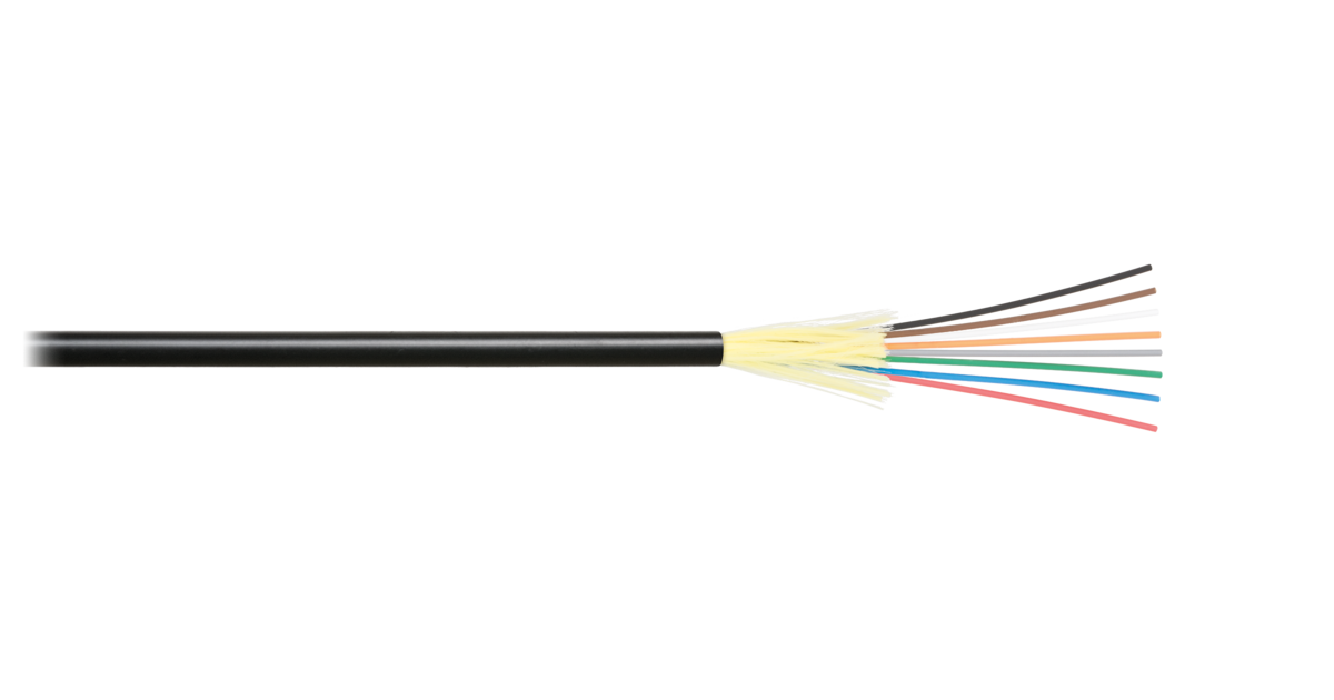 NIKOMAX Оптичен кабел 24 влакна сингъл, NKL-F-024S9K-00U-BK