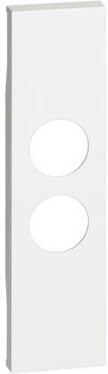 Лицев панел за двойна TV розетка и индикатори, 1 мод. цвят Бял Living Now Bticino
