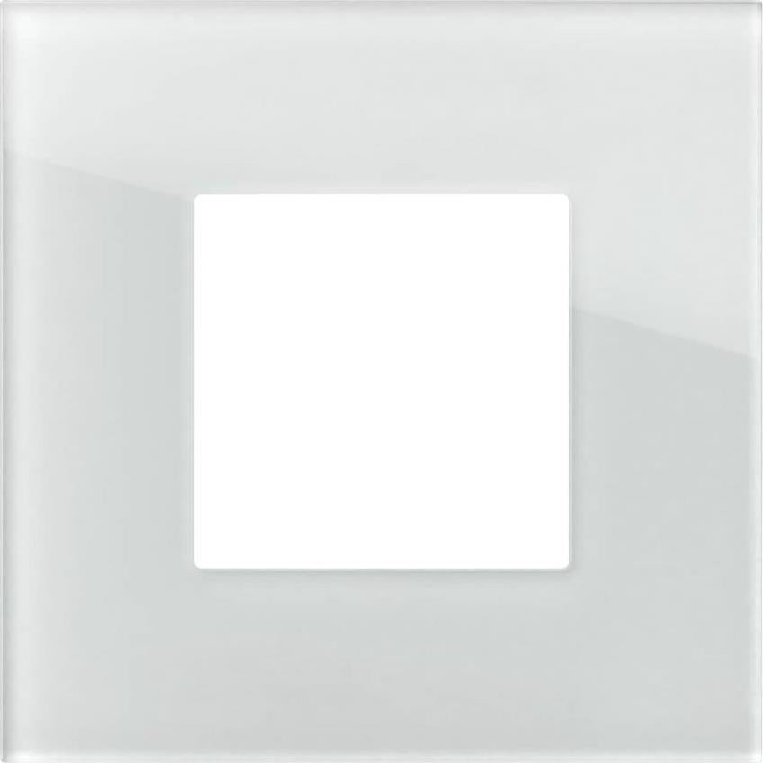 Рамка 2 M, цвят Бяло стъкло , Modul Edge TEM