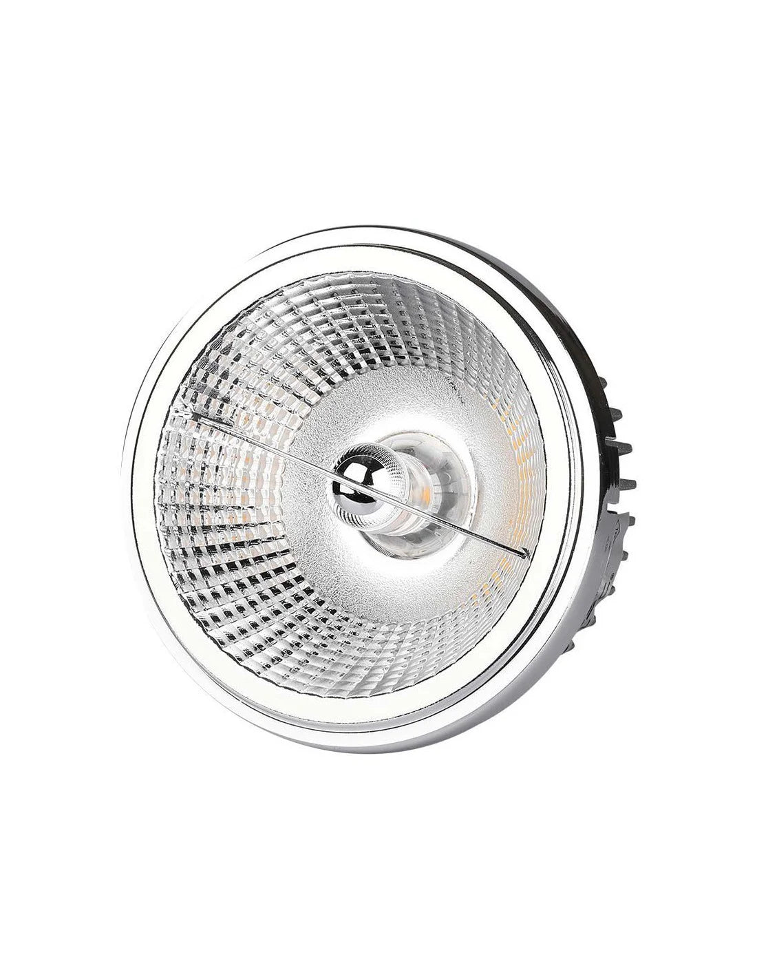 LED Крушка AR111 20 W Регулиращ Рефлектор 40 ` D / 20 ` D 3000 K Silver