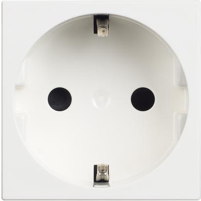 Контакт ШУКО 2P+E 2 мод. 16A детска защита цвят Бял /блистер/ Classia Bticino