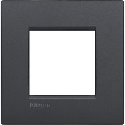 Рамка 2 мод. метална Anthracite за обикновена конзола 50мм AIR LL Bticino