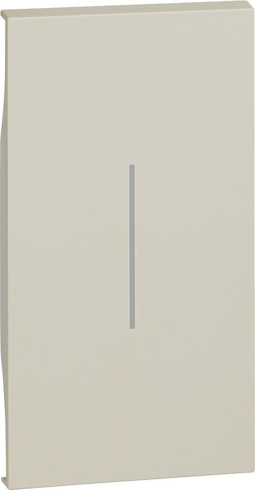 Лицев панел ключ/бутон 2 мод. цвят Крем Living Now Bticino