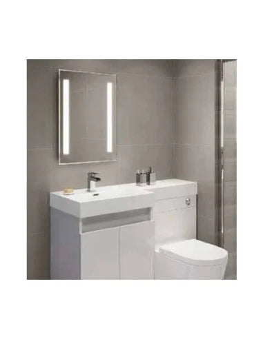 4 W LED Огледало Правоъгълник IP44 Anti Fog 6400 K + 13 W Нагревател