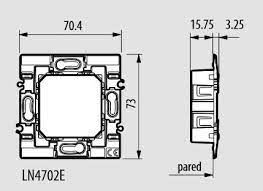 Носеща рамка немски стандарт 2 мод. AIR LL Bticino