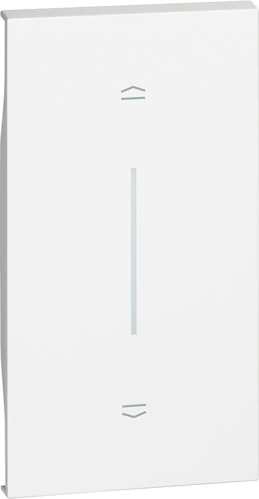 Лицев панел за бутон за щори 2 мод. цвят Бял Living Now Bticino