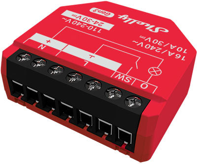 Микромодул Smart реле 1х On/Off 16A с мерител изисква неутрала Shelly 1PM Gen3 - 261798