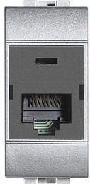 Розетка RJ45 cat.5e UTP 1 мод. цвят Алуминий LL Bticino