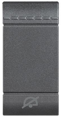 Лицев панел за ключ символ "DND" 1 мод. цвят антрацит LL Bticino