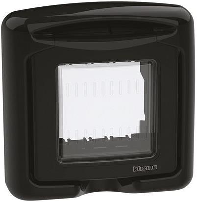 Капак противовлажен IP55 2 мод. цвят Черен Classia Bticino