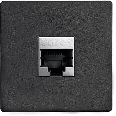 Модул IMP с 1 х RJ 45 Cat. 6 A цвят Черен , ABL