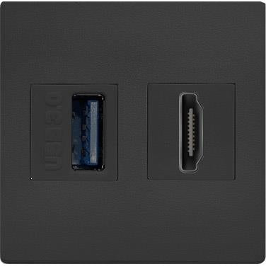 Модул IMP с 1 х USB 3.0 и 1 х HDMI цвят Черен , ABL