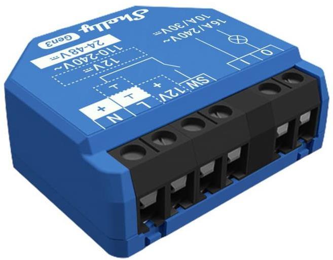 Микромодул Smart реле 1х On/Off 16A изисква неутрала Shelly 1 Gen3 - 261767