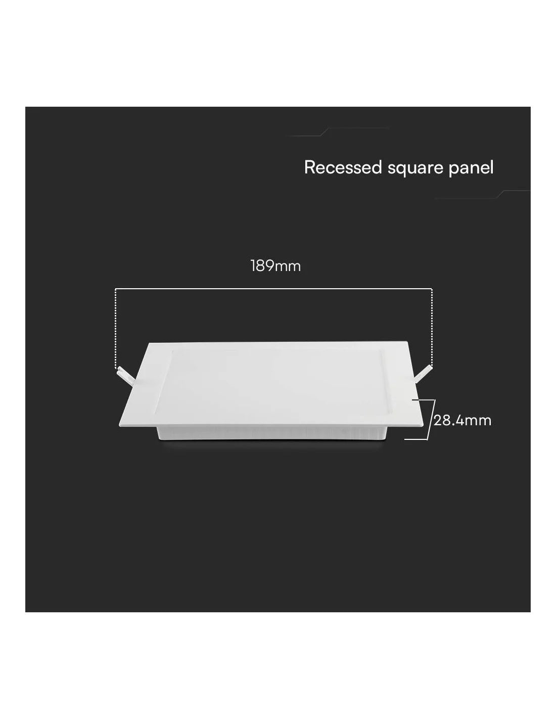 12 W LED SAMSUNG Чип Backlit Мини Панел Вграждане Квадрат 4000 K