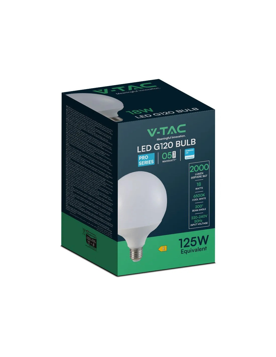 LED Крушка SAMSUNG Чип 18 W E 27 G 120 2000 lm 6500 K