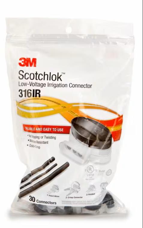 Бърза връзка с гел 3 х 0.34 - 1.5 мм2 за гъвкав/твърд меден проводник IP x 8 17 A 600 V Scotchlok 316 IR 3 M