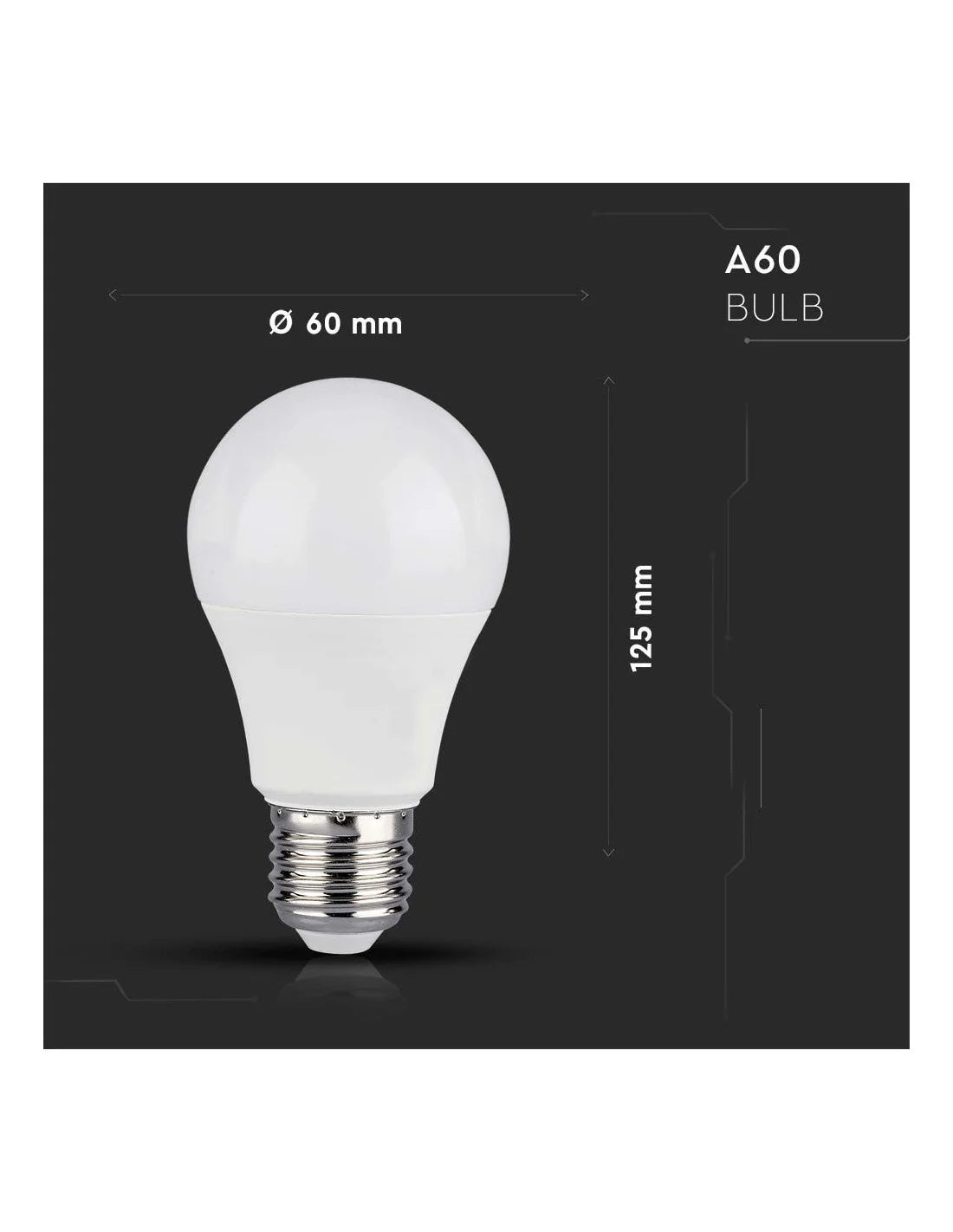 LED Крушка 11 W E 27 A 60 SMART WIFI RGB + WW + CW