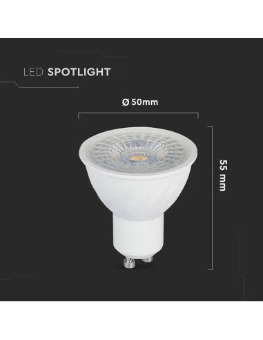 LED Крушка 6 W GU 10 SMD Пластик 110° 4000 K