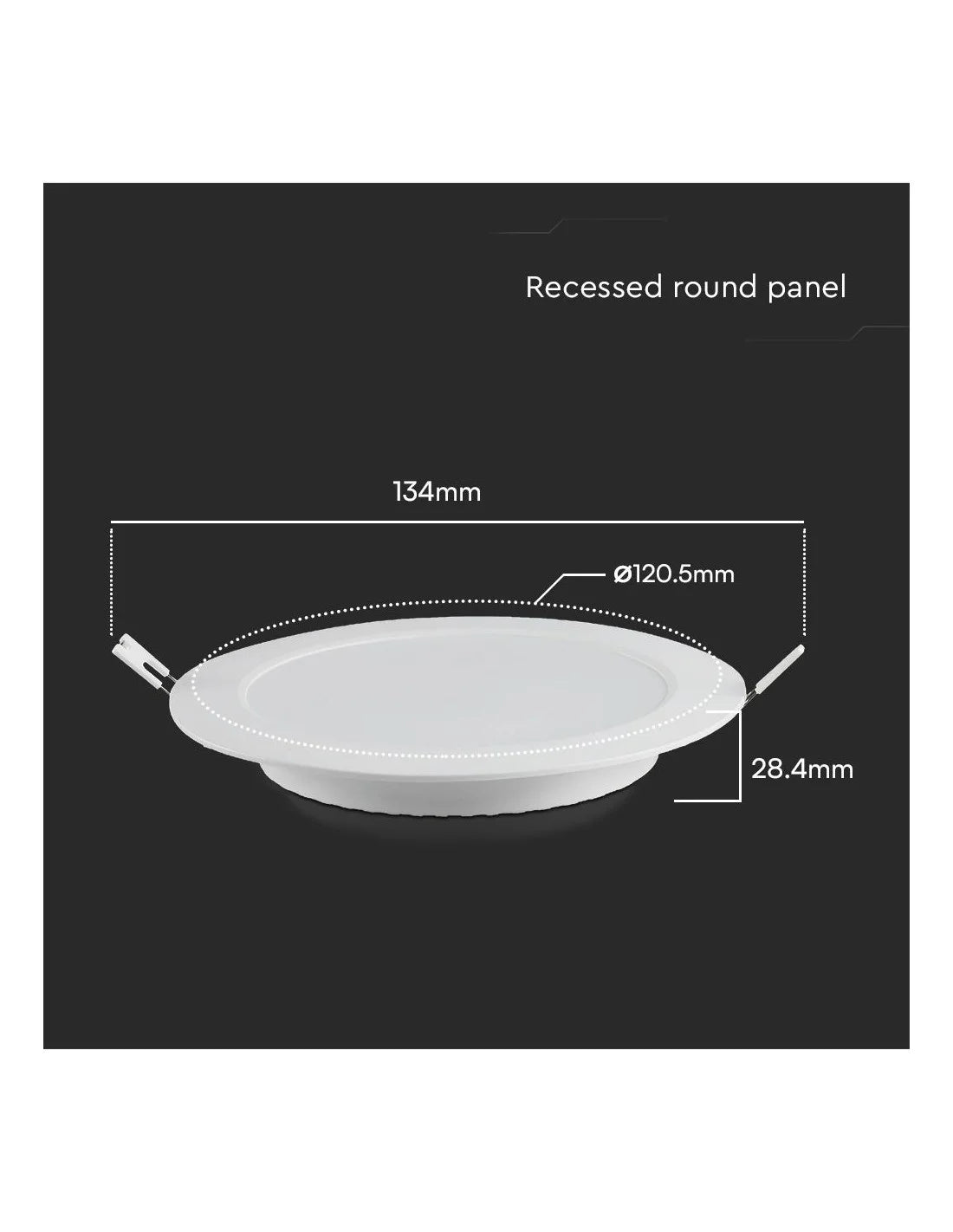 6 W LED Мини Панел SAMSUNG Чип Backlit Вграждане Кръг 6500 K