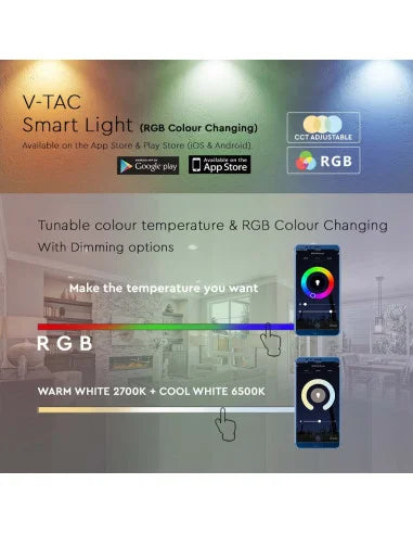 LED Крушка 11 W E 27 A 60 SMART WIFI RGB + WW + CW