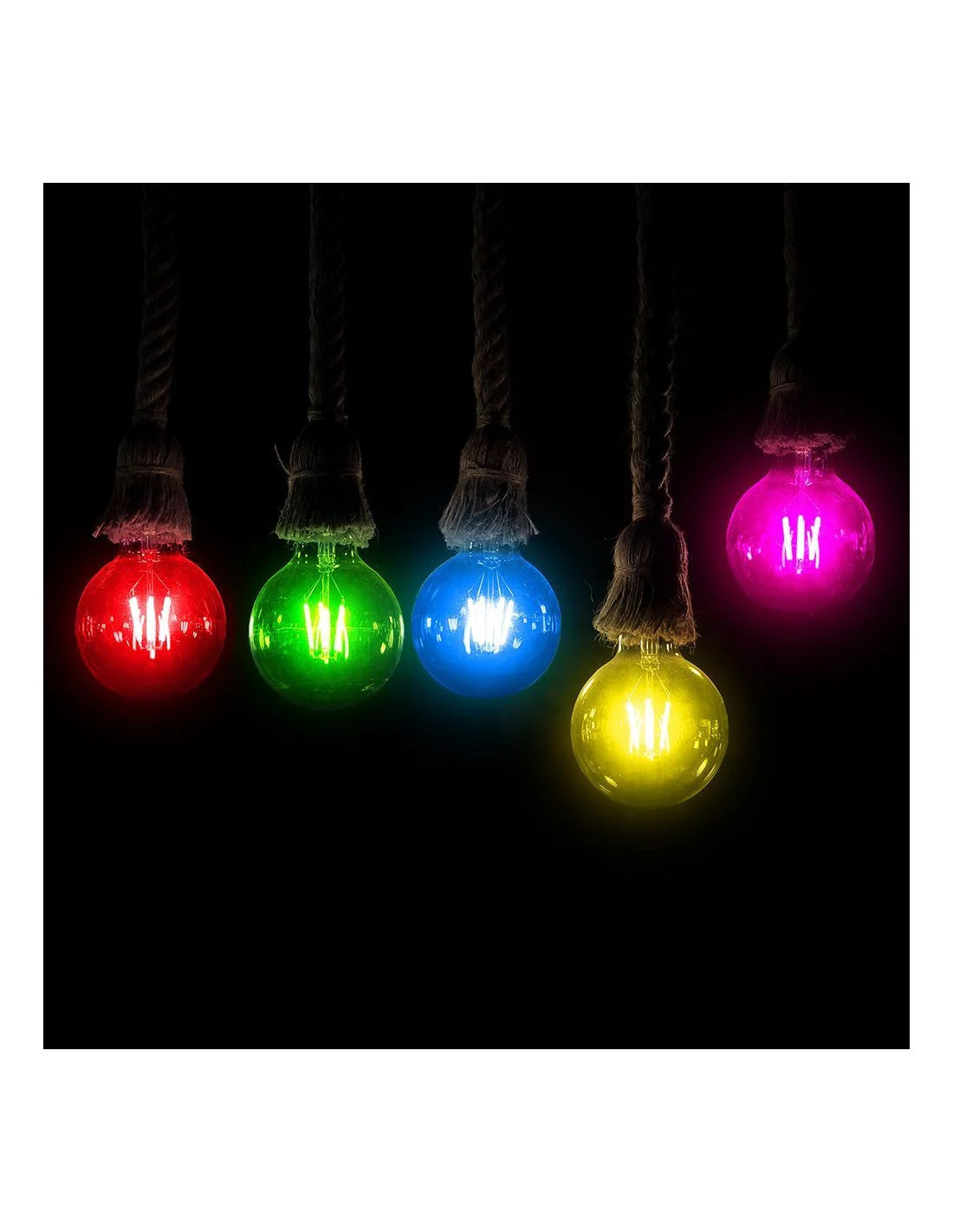 LED Крушка 2 W Filament E 27 G 45 Синя