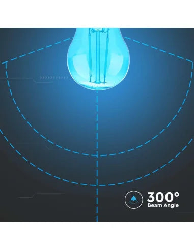 LED Крушка 2 W Filament E 27 G 45 Синя