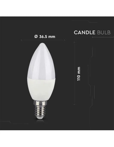 LED Крушка Кендъл 4.8 W E 14 Дистанционно RGB + 4000 K Димираща