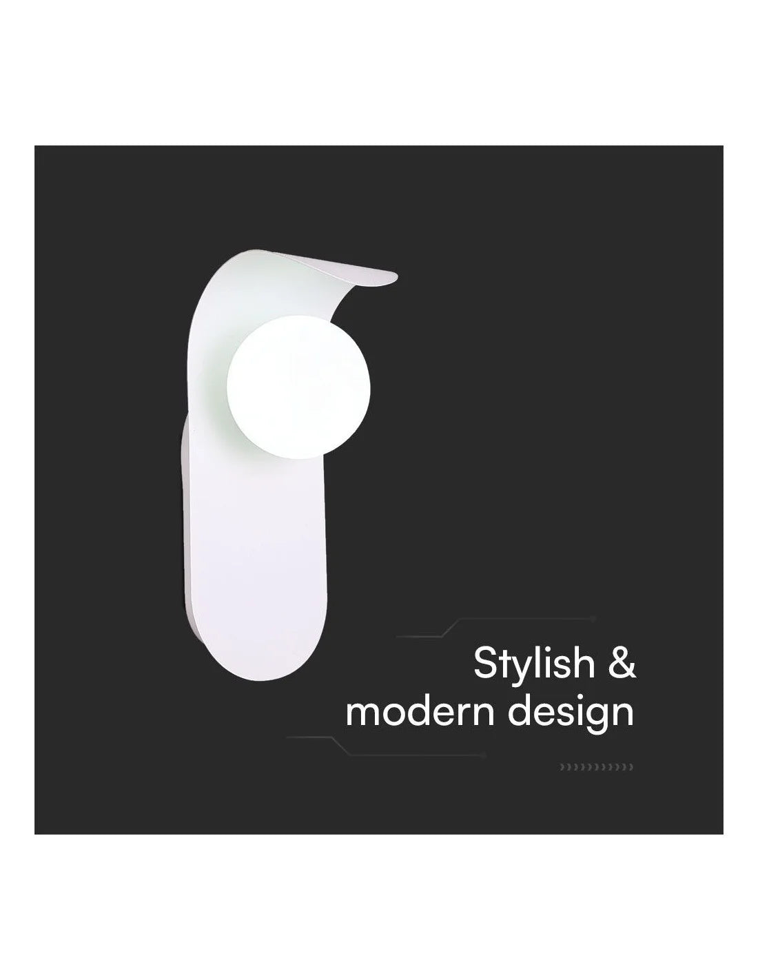 Стенна Лампа Дизайн G 9 Бяла IP 20