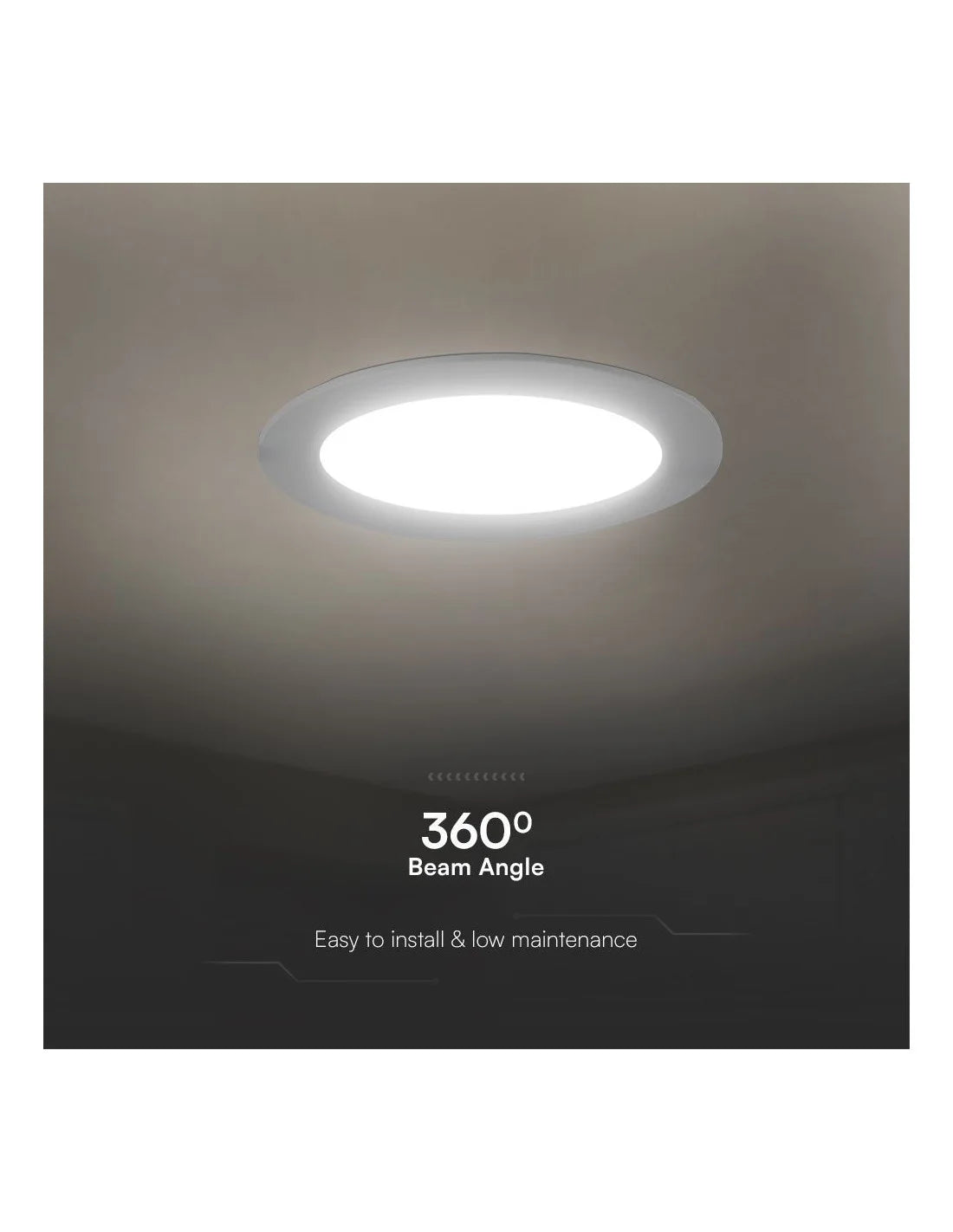 6 W LED Мини Панел SAMSUNG Чип Backlit Вграждане Кръг 6500 K