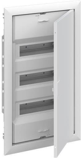 Табло за скрит монтаж ComfortLine 3х12/14 (42) мод. серия UK600 с метална плътна врата и N и РЕ клеми ABB