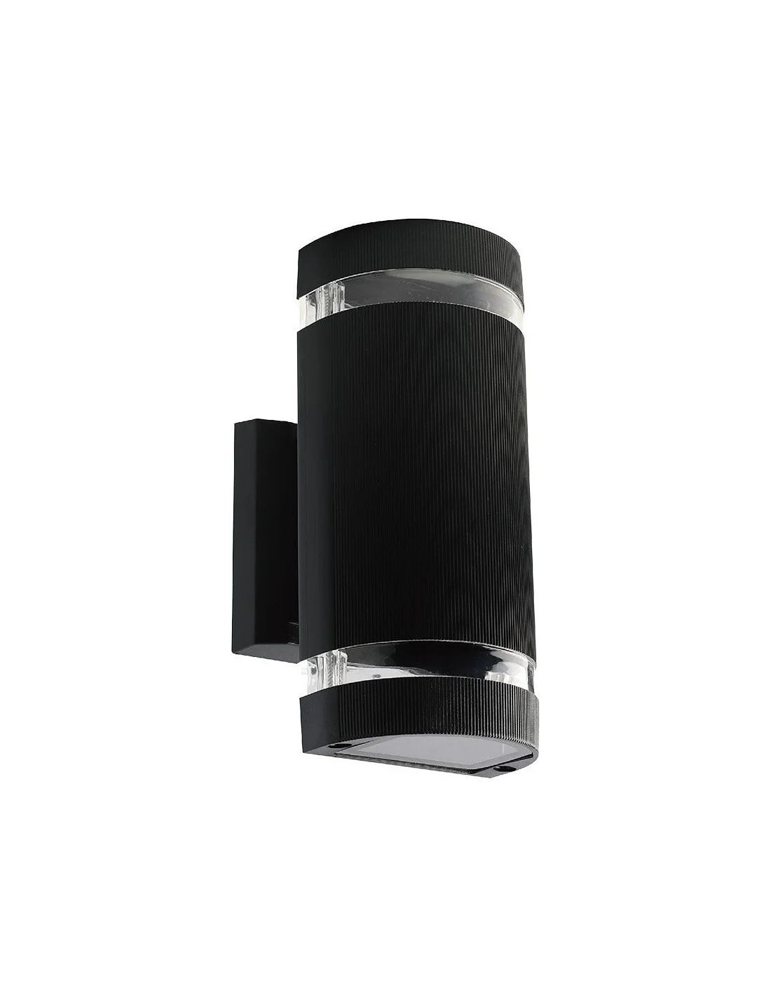 LED Стенна Лампа Черна Кръг IP 44